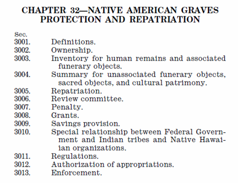 SCVHistory.com | Native American Graves Protection And Repatriation Act ...