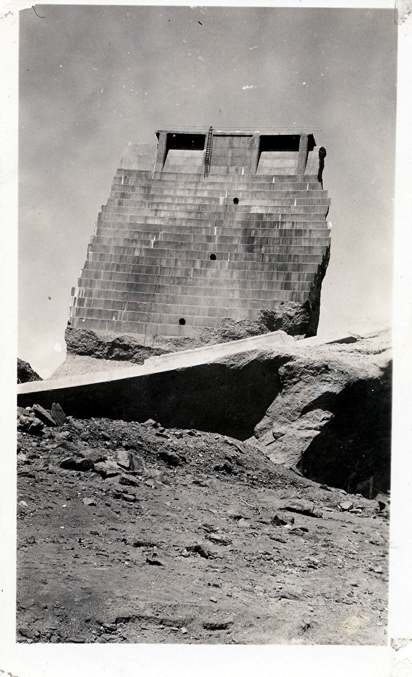 San Francisquito Canyon & Flood path. Photos of the St. Francis Dam disaster. 