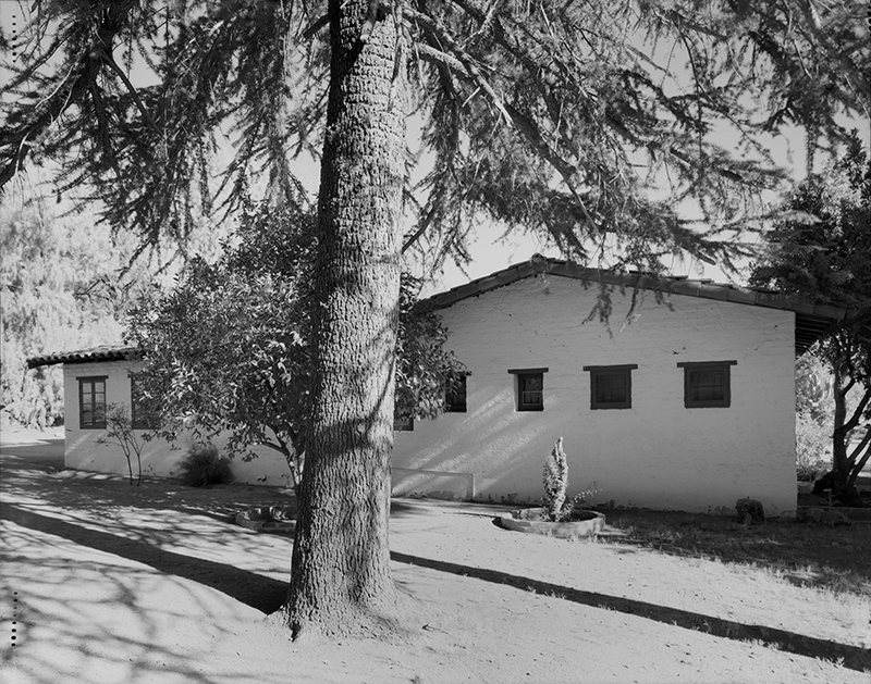 VIEW OF SOUTH SIDE OF RANCH HOUSE; CAMERA FACING NORTHWEST