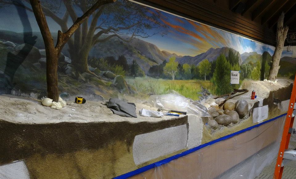 Diorama of Placerita Canyon in Frank Havore Classroom. Photo: Paul A. Levine.