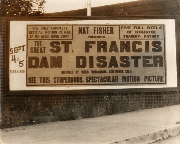 Billboard for 1928 Dam Movie