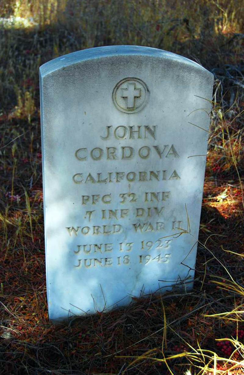 Santaclaritawarmemorial Com Scv World War Ii Casualty Johnny Cordova U S Army 1923 1945
