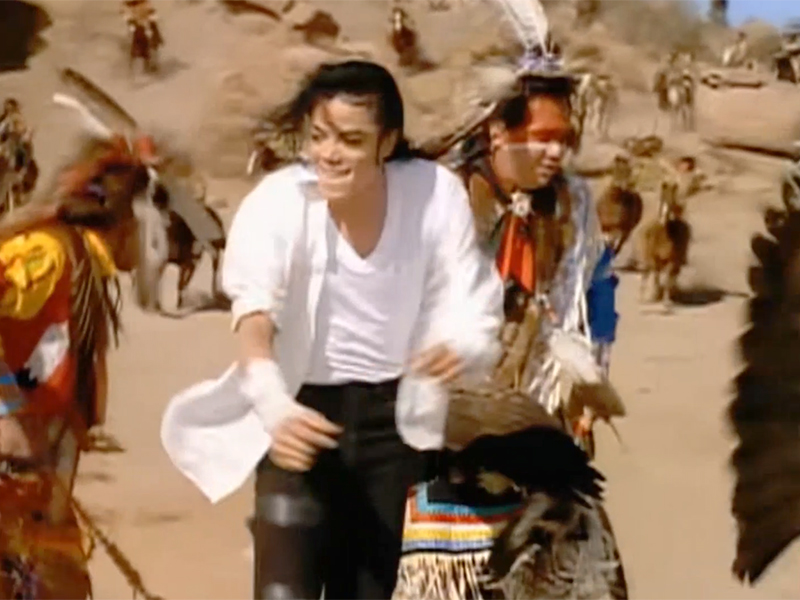 SCVHistory.com LW3436 | Vasquez Rocks | Michael Jackson: 'Black or ...