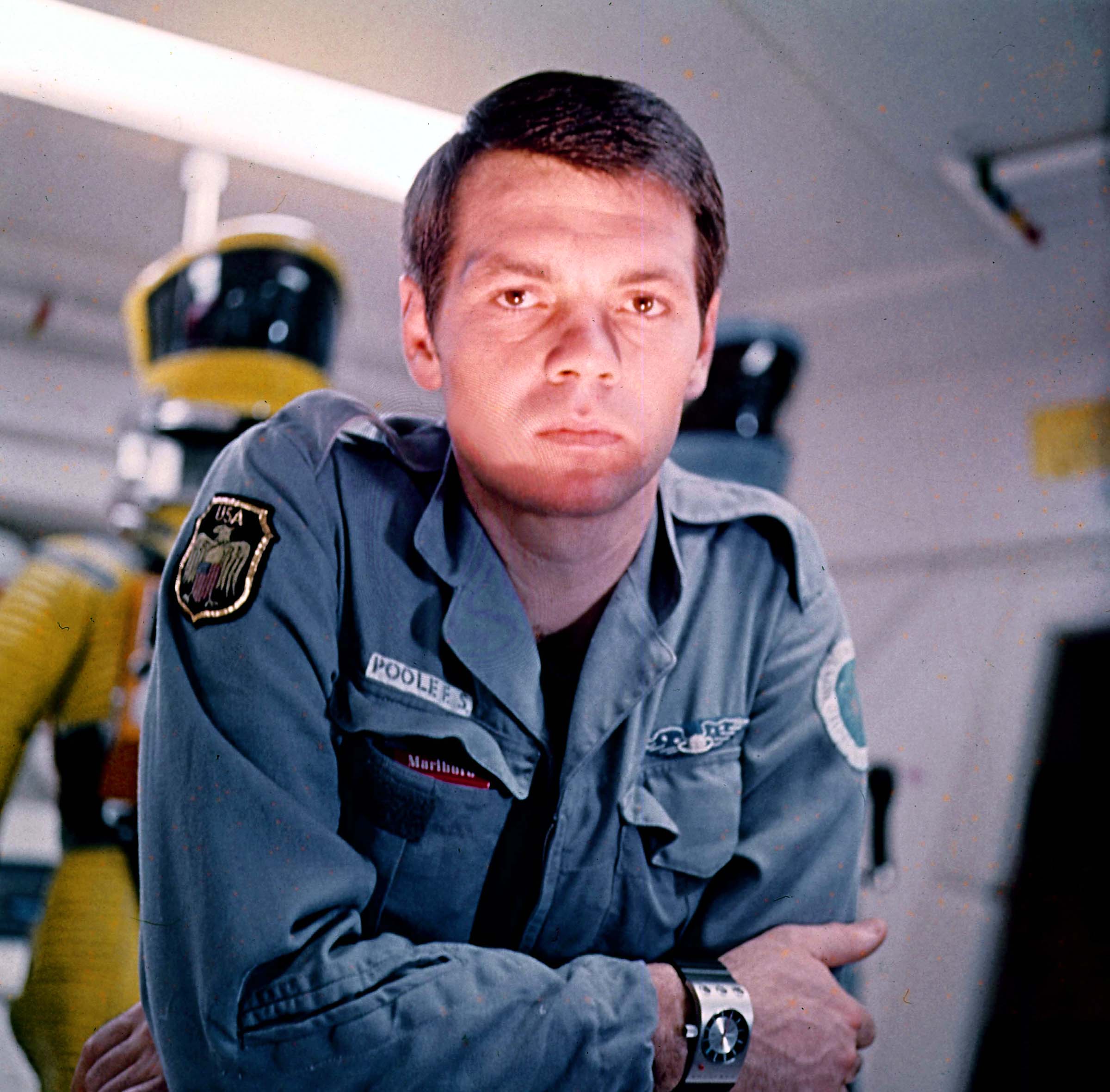 Lockwood as Dr. Frank Poole in "2001: A Space Odyssey" (MGM 1968)...