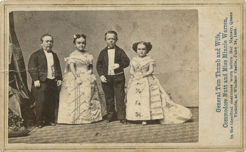 GENERAL TOM THUMB WEDDING PARTY PHOTO CDV, General Tom Thumb